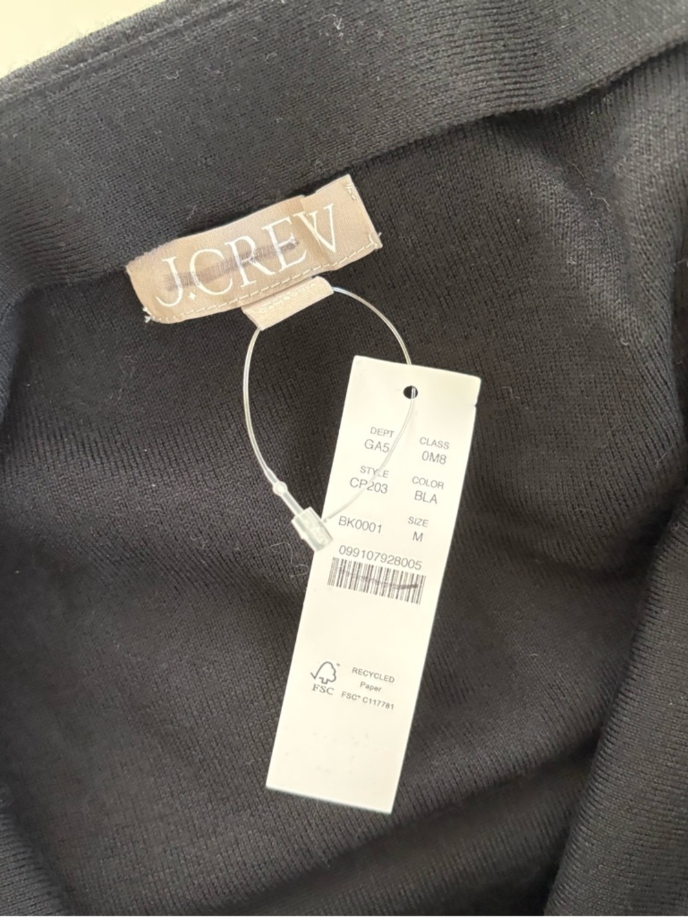 NWT J. Crew Faux-wrap Mini Skirt Merino Wool Blend Black - Picture 4 of 6